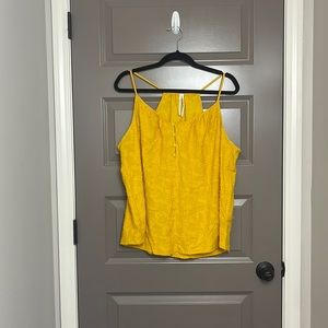 Anthropologie yellow tank